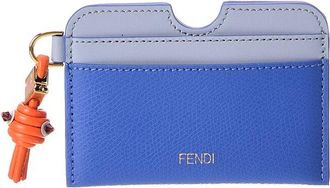 Fendi Fendi Ff Diamond Leather Card Case