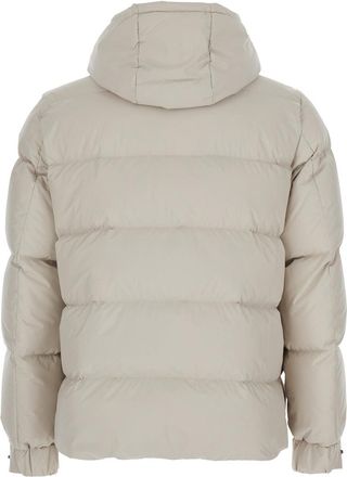 H&egrave;SKIMO Quilted Technical Fabric Down Jacket - Beige