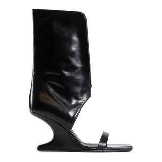 Rick Owens Wedges, female, Black, 4 UK, Winged Cantilever 8 Sandals