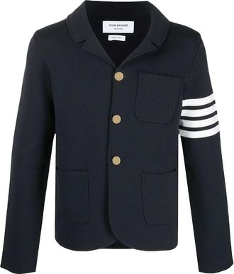 Thom Browne Blazer con righe - Blu