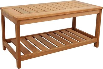 Sunnydaze Outdoor Rectangular Accent Coffee Table
