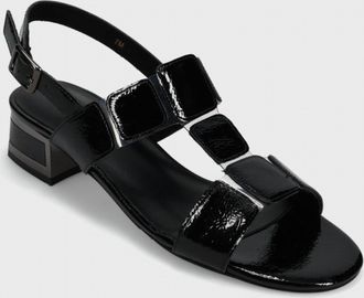 Vaneli Womens Hatty T Strap Sandal In Black Naplak