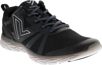 Vionic Womens Miles Active Sneaker In Black Mesh