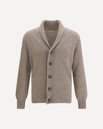 Brooksfield Virgin wool shawl collar Cardigan Male 54