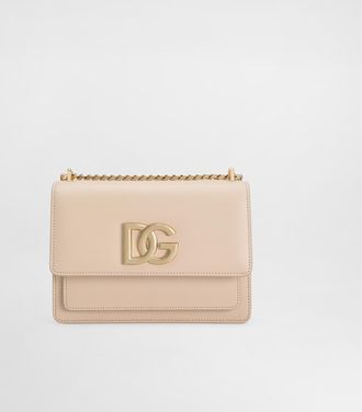 Dolce & Gabbana 3.5 Crossbody Bag - Woman Shoulder And Crossbody Bags Pink Leather Onesize