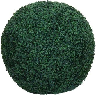 Hhg Arbusto Artificial Hhg-594, Bola De Boj Planta Decorativa Bola De Boj Planta Artificial Buxus, Exterior, Polietileno &Oslash; 53 Cm