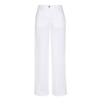 Waschb&auml;r Leinenhose Anne, wei&szlig;