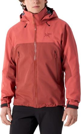 Arc'teryx Beta AR Gore-Tex PRO ePE Waterproof Hooded Jacket in Stone Red/Dark Stone Red at Nordstrom, Size Xx-Large