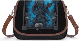 Generic Fantasy Reaper Skulls Crossbody Bags for Women Shoulder Messenger Bag Purse Handbags