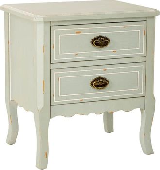 Wanderlust Deco Wanderlust Deco - Mesita De Madera Con Dos Cajones 50x38x55h Cm