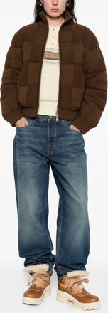 Guest In Residence Quilted Puffer Jacket In Chestnut