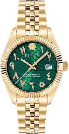 Philipp Plein Date Superlative Horloge - Heren - Horloges - Geel - ONE Size - Accessoires
