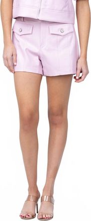 Cinq &agrave; Sept Vegan Leather Eileen Short In Soft Peony