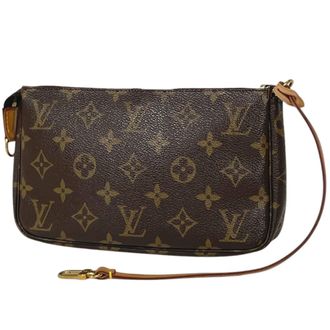 Louis Vuitton Monogram Brown Monogram Pochette Pouch (Pre-Owned)