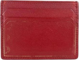 Cartier Pre-owned Wallets, female, Red, Size: ONE SIZE Pre-owned Vintage Card Case