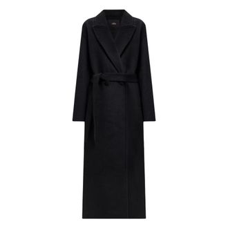Twinset Belted Coats - Dames - Mantels - Zwart - Maat: L