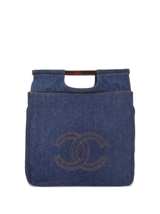 Chanel 1997 blue tote bag - women - Canvas - One Size