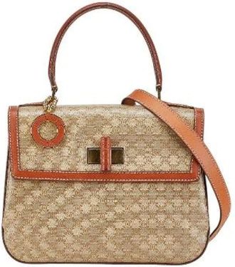 Celine Pre-owned Handbags, female, Beige, Size: ONE SIZE Pre-owned Macadam PVC 2way bag