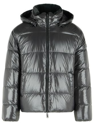 Moose Knuckles King Reversible Grey Nylon And Polyester Down Jacket