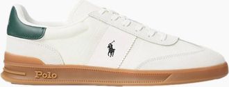 Polo Ralph Lauren Mens Polo Ralph Lauren HRT Aera PP Trainers 001 Bianco/College Green - White - Size: 11