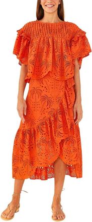 Farm Rio Palm Tree Richilier Blouse