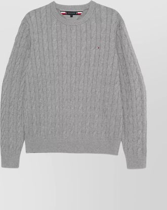 Tommy Hilfiger textured knit crew neck sweater