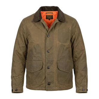 CHESAPEAKE'S Jassen, Heren, Bruin, L, Katoen, Waxed Cotton Hunting Jkt Stowe HS Sand
