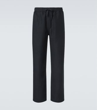 Saman Amel Linen straight pants