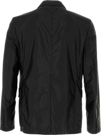 Prada Mens Re-Nylon Blazer Black Poliammidericiclata Blazers