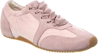 Rag & Bone Rag & Bone Emilee Ballet Runner Satin & Suede Sneaker