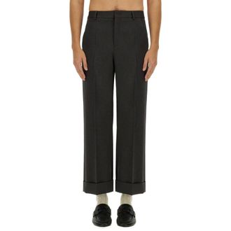 Valentino Straight Trousers, male, Gray, Size: L Grisaille Straight Trousers