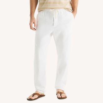 Nautica Mens Linen Drawstring Pant