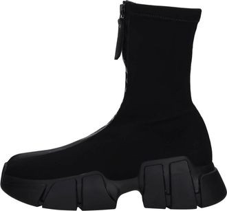 Vic Mati&eacute; Schoenen, Dames, Zwart, 36 EU, Leer, Stoffen enkellaarzen