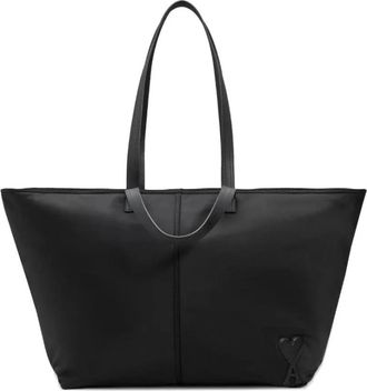 Ami Marcel Nylon Tote Tas - Dames - Shoppers - Zwart - ONE Size - Nylon - Tassen