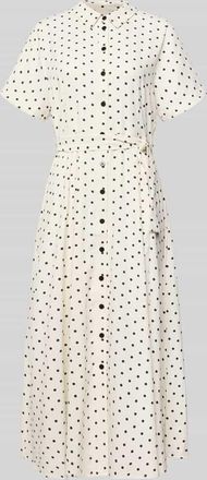 Lollys Laundry Hemdblusenkleid mit Bindeg&uuml;rtel Modell BlakeLL in Offwhite, Gr&ouml;&szlig;e XL