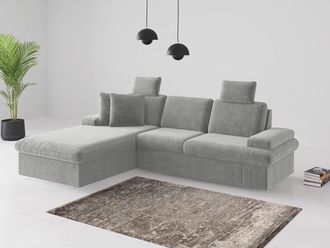 Sit&more Ecksofa »Moreno L-Form, B: 247 cm« mit Armteilverstellung, optional Bettfunktion