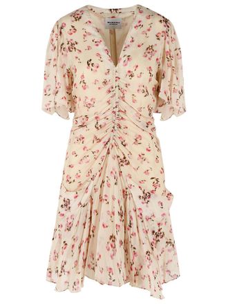 Isabel Marant Beigefarbenes Viskosekleid Vivienne von Isabel Marant Etoile