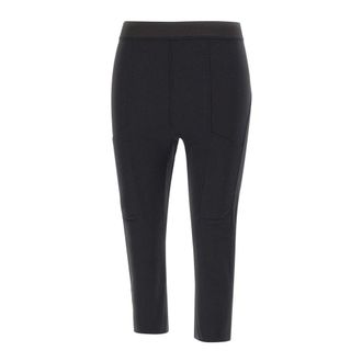 Coperni Cropped Trousers, female, Black, Size: S Cycling Capri