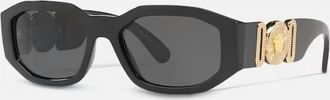 Versace Unisex Medusa Biggie Sunglasses In Black Gold