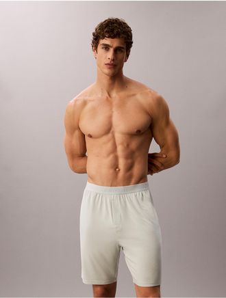 Calvin Klein Mens Ultra Soft Modal Sleep Shorts - Green - XL