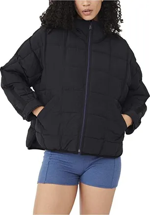 Free People Movement Pippa Packable Jacket Womens Jacket Black : LG (Womens 12-14), Polyester/Nylon