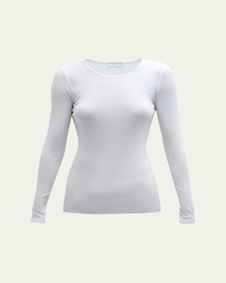 Hanro Cotton Seamless Long-Sleeve Top