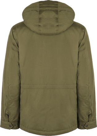 Woolrich Mens Field Hooded Parka Green Polyester Parkas Coat