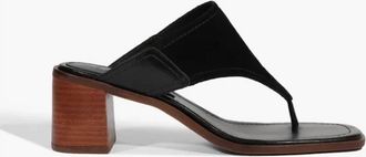 Schutz Womens Sage Block Heeled Sandal In Black