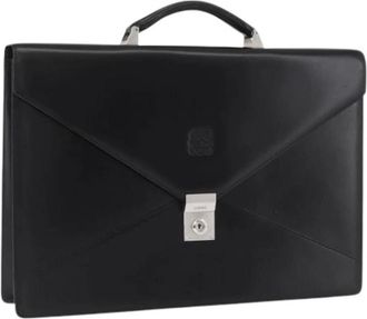 Loewe Pre-owned Handbags, female, Black, Size: ONE SIZE Pre-owned Business Bag
