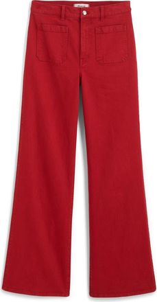 Madewell The Emmy Patch Pocket Wide Leg Pants in Cherry at Nordstrom, Size 23