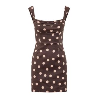 Rebecca Vallance Vivianne Mini Jurk - Dames - Korte kleedjes - Bruin - 2XS - Kleedjes