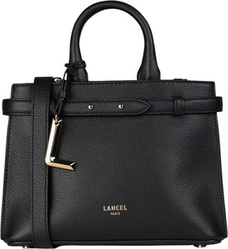 Lancel Zwarte Carryall Zip Handtas Faubourg - Dames - Handtassen - Zwart - ONE Size - Leer - Tassen