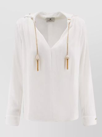 Elisabetta Franchi viscose long-sleeve blouse