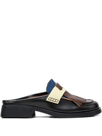 Camper Twins tassel-detail mules - Zwart